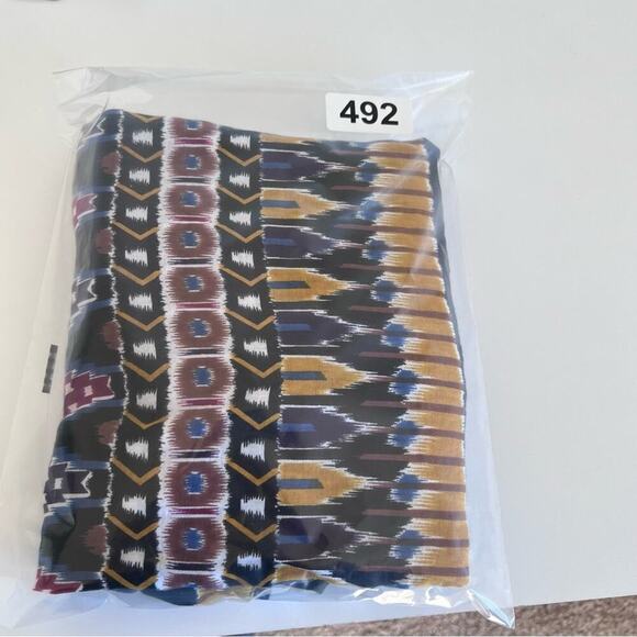 Roller Rabbit Ikat Print Long Sleeve Shirt Dress - Picture 12 of 12